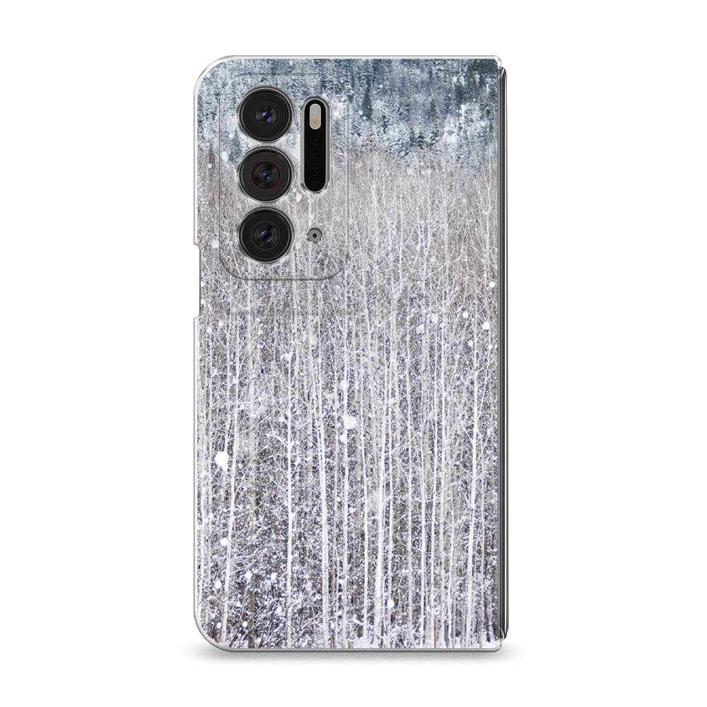 

Чехол на Oppo Find N "Снежный лес", Бежевый;серый;белый, 259650-5