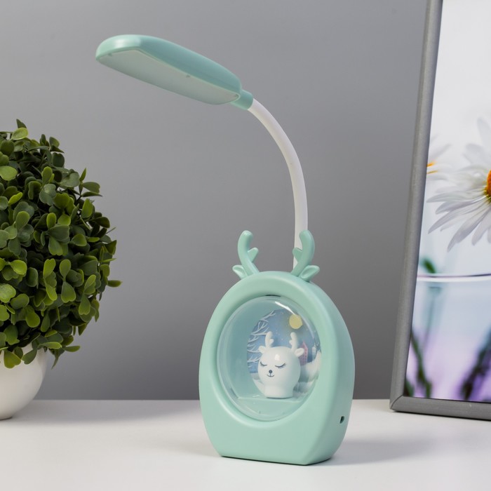 

Настольная лампа "Лосяш" LED 3Вт USB голубой 9,5х6х31 см