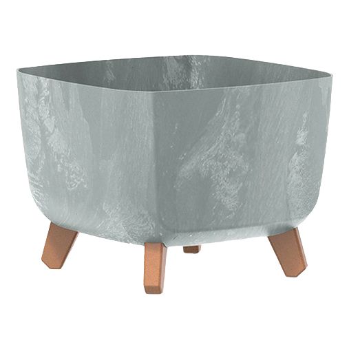 

Цветочное кашпо Prosperplast Gracia square beton effect серый 1 шт., Gracia square beton effect