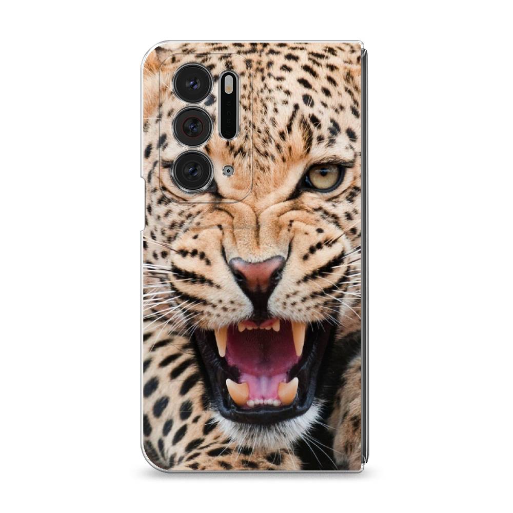 

Чехол на Oppo Find N "Леопард 3d", Бежевый;черный, 259650-6