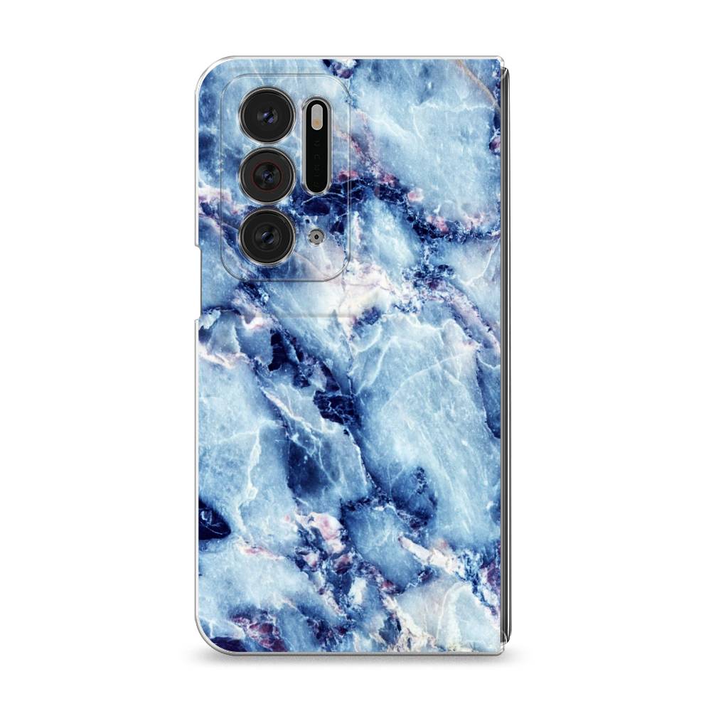 

Чехол на Oppo Find N "Мрамор с синими прожилками", Синий, 259650-3