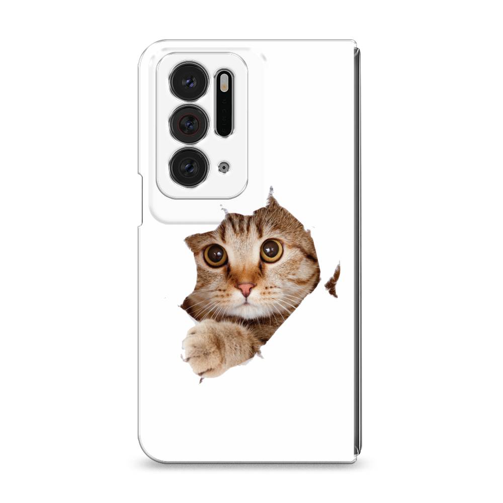

Чехол на Oppo Find N "Кот и бумага", Белый;коричневый, 259650-1