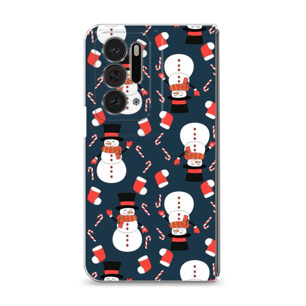 

Чехол на Oppo Find N "Синие снеговики", Синий;белый;красный, 259650-5