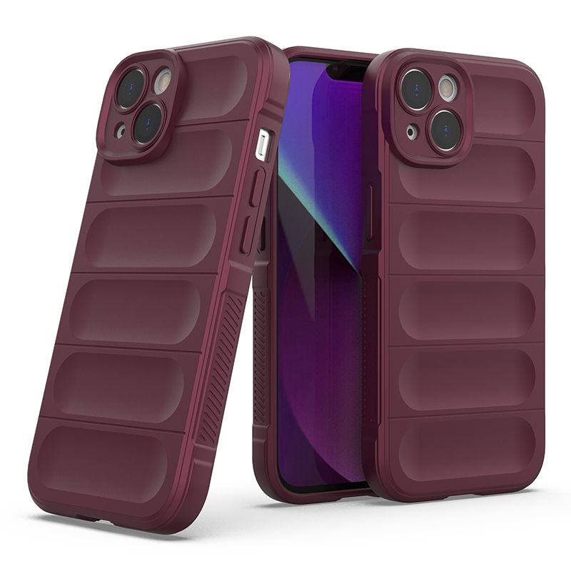 

Противоударный чехол Flexible Case для iPhone 14 (бордовый), Красный