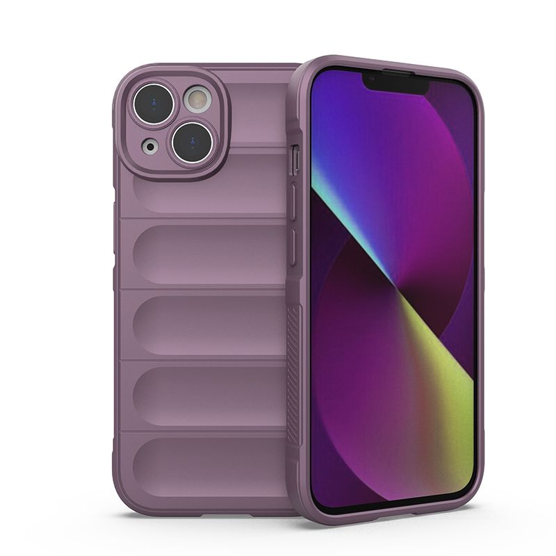 

Противоударный чехол Flexible Case для iPhone 14 (сиреневый), Фиолетовый