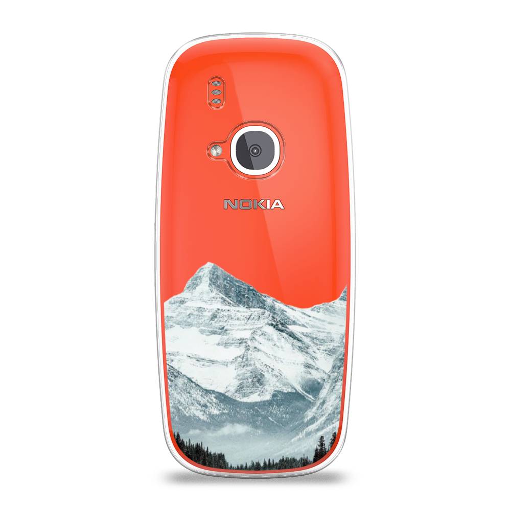 

Чехол на Nokia 3310 (2017) "Горы арт 1", Белый;зеленый, 120550-2