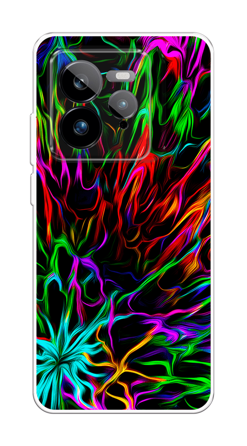 

Чехол на Realme GT 7 Pro Разноцветные разводы, Голубой;зеленый;оранжевый, 2518950-1
