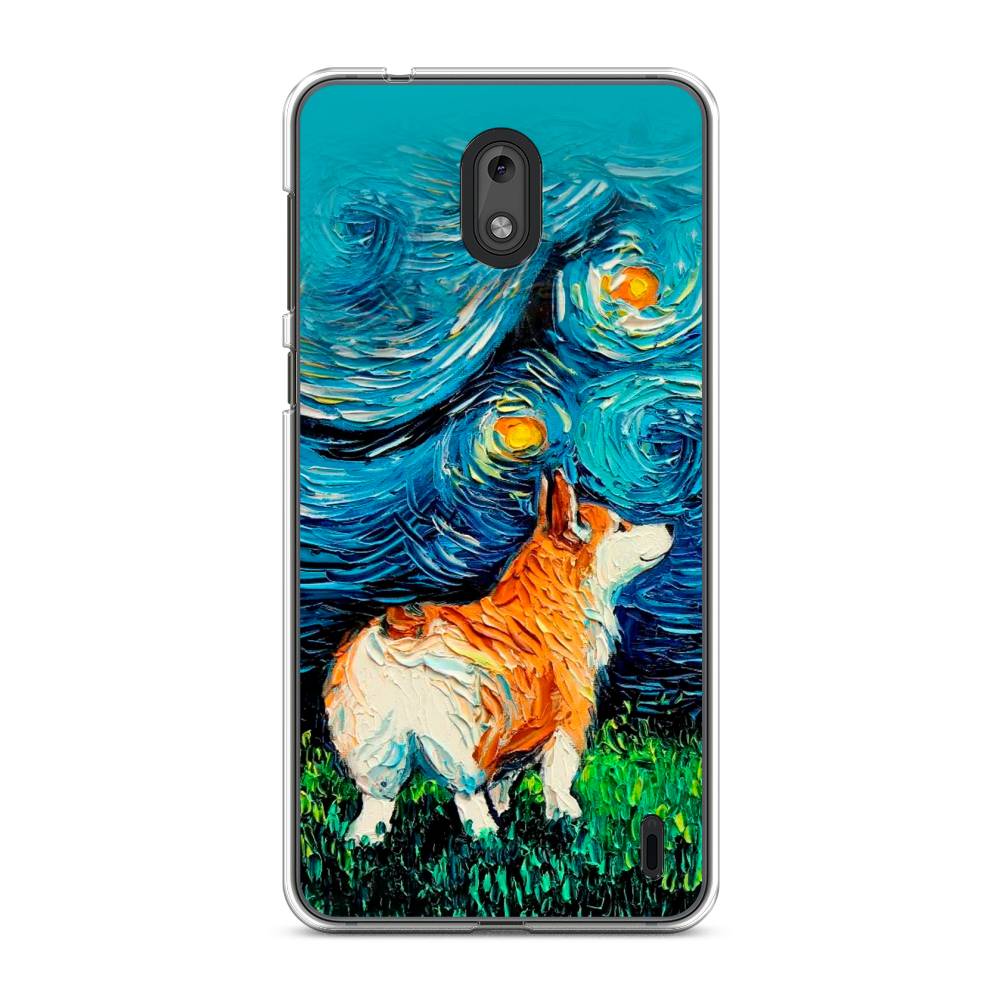

Чехол на Nokia 2 "Корги звёздная ночь", Коричневый;белый;зеленый, 120850-1