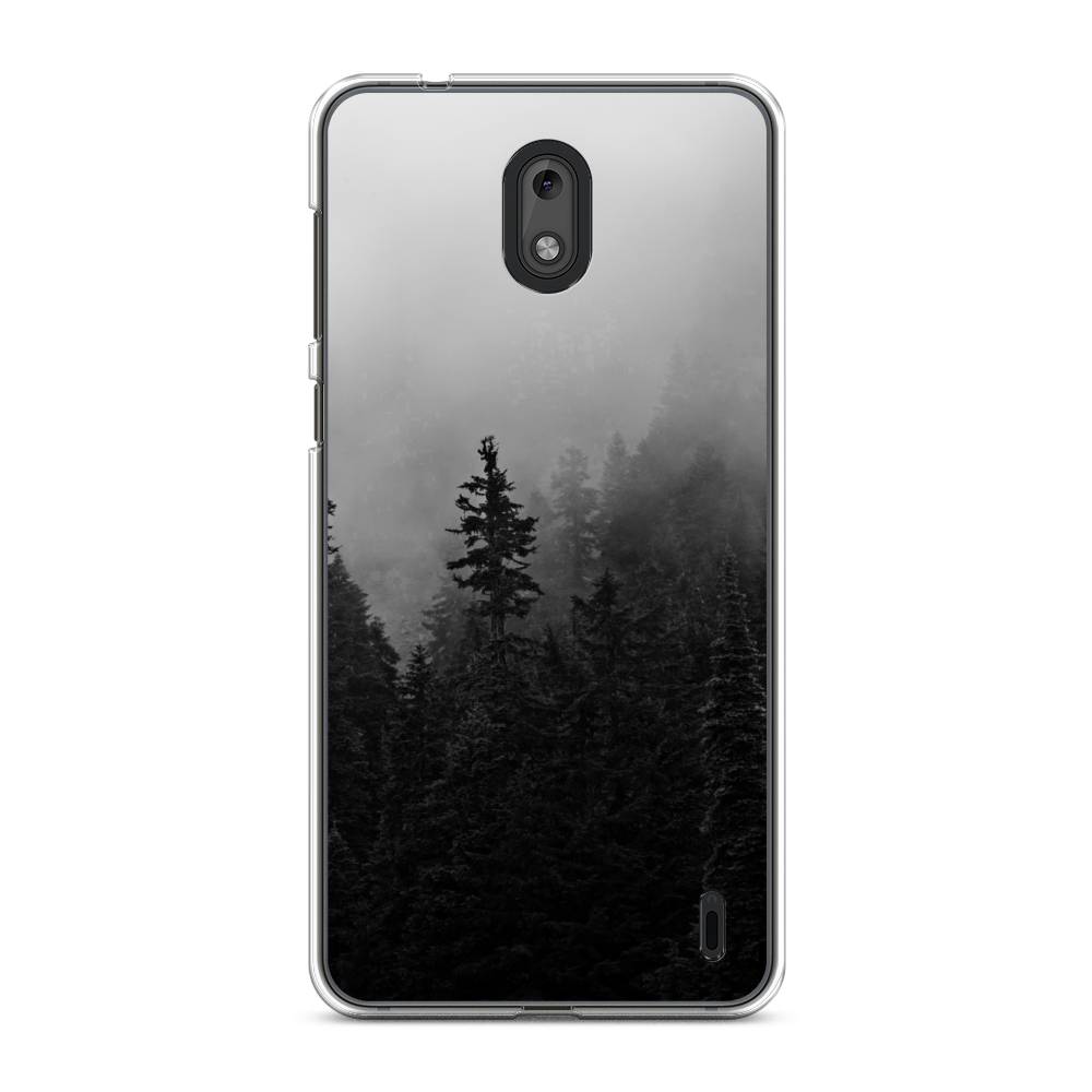 

Чехол на Nokia 2 "Туманный лес", Серый;черный, 120850-2