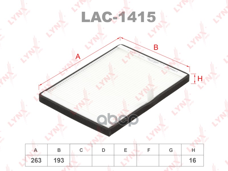 

LYNXAUTO LAC-1415 Фильтр салонный