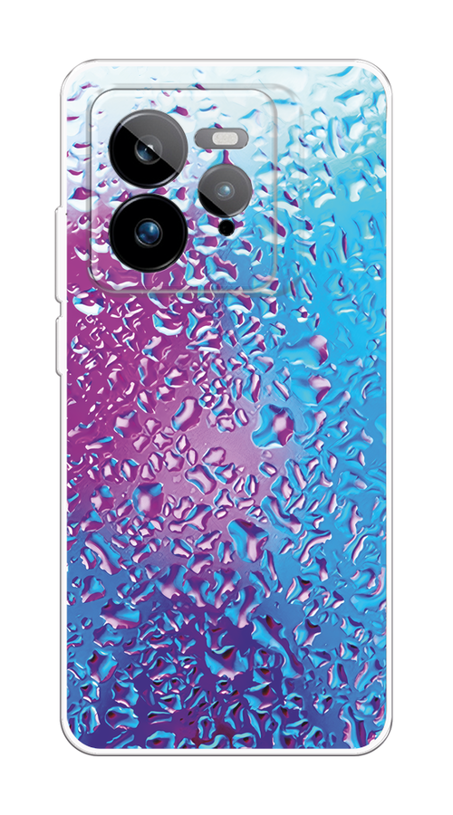 

Чехол на Realme GT 7 Pro Капли на стекле, Бирюзовый;розовый, 2518950-1