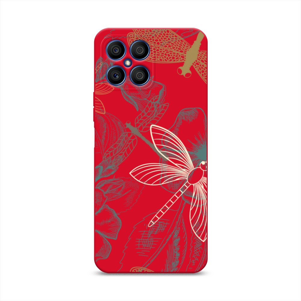 

Чехол Awog на Honor X8 "Тени стрекоз", Коричневый;зеленый;белый, 6107653-1