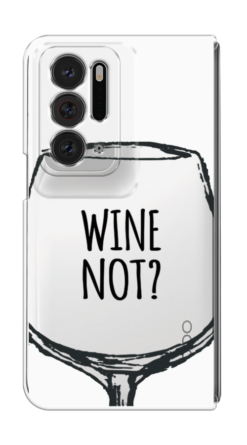 

Чехол на Oppo Find N "Wine not white", Белый, 259650-6