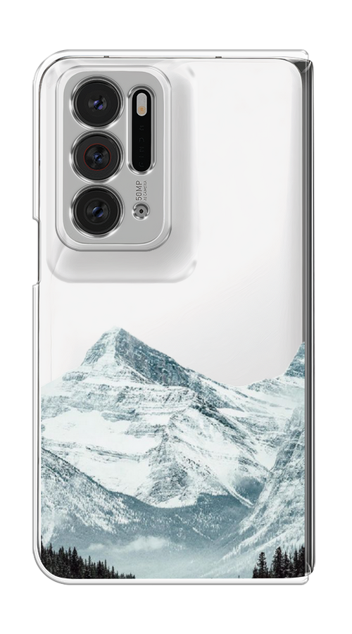 

Чехол на Oppo Find N "Горы арт 1", Белый;зеленый, 259650-2