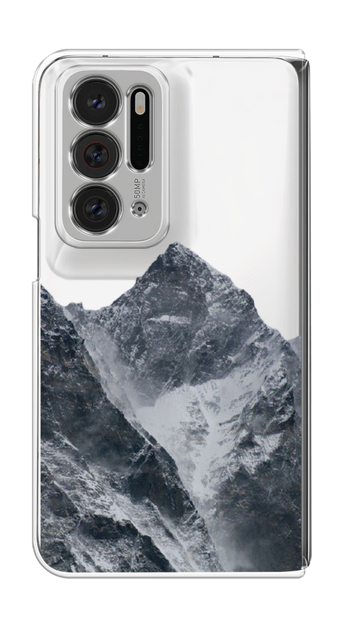 

Чехол на Oppo Find N "Горы арт 4", Серый;бежевый, 259650-2