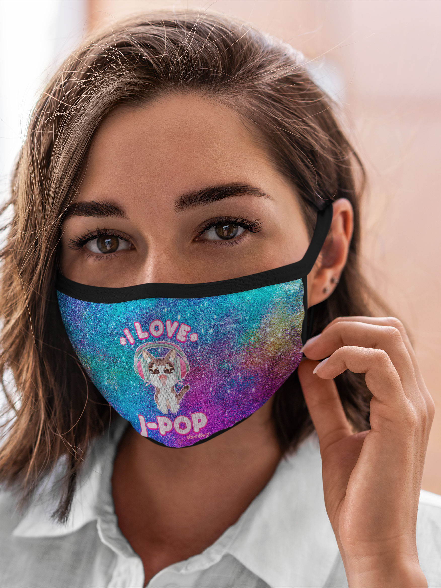 

Многоразовая маска унисекс Burnettie I Love Cat Pop, Разноцветный, I Love Cat Pop