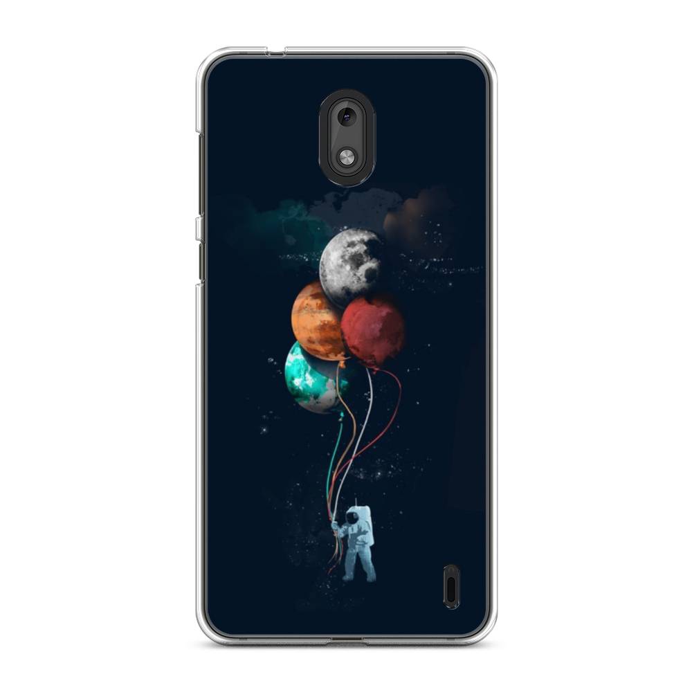 

Чехол на Nokia 2 "Космонавт с шариками", Разноцветный, 120850-4