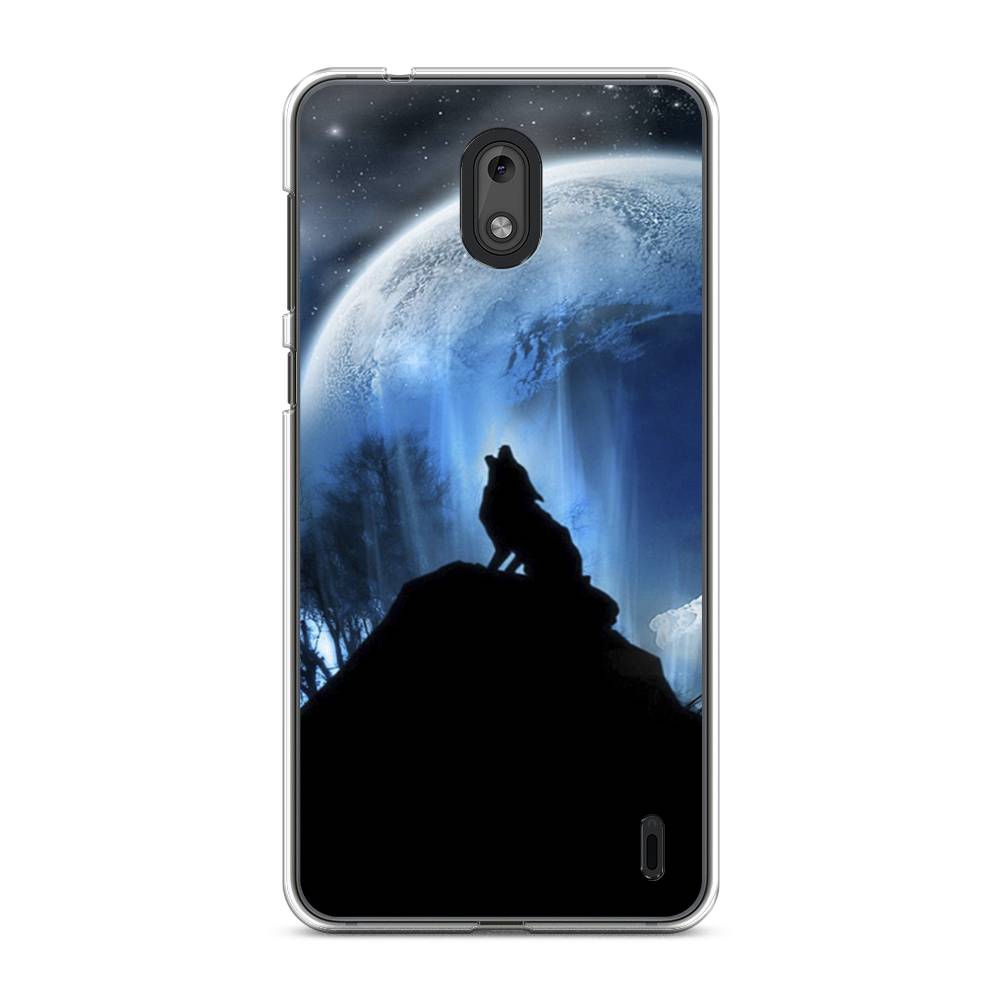 

Чехол на Nokia 2 "Волк 2", Синий;черный;белый, 120850-1