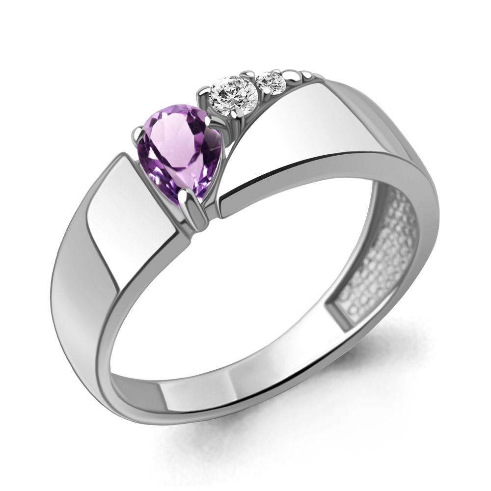 

Кольцо из серебра р. 18,5 AQUAMARINE 6975004А_925_р, 6975004А_925_р