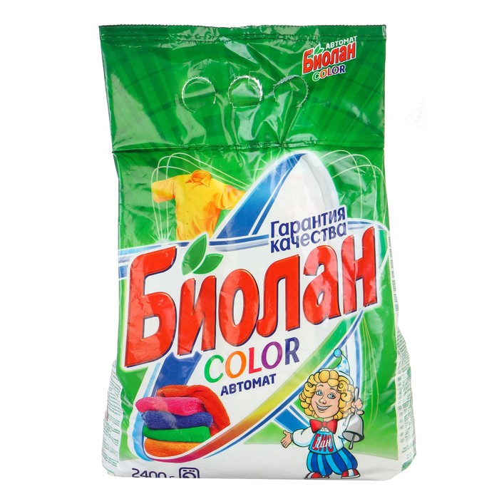 

Стиральный порошок "Биолан" Color, автомат, 2.4 кг