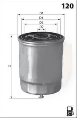 

Фильтр топливный MECAFILTER ELG5204