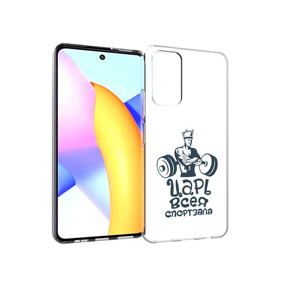 

Чехол MyPads Tocco для Huawei Honor 10 X Lite бодибилдинг царь спортзала, Прозрачный, Tocco
