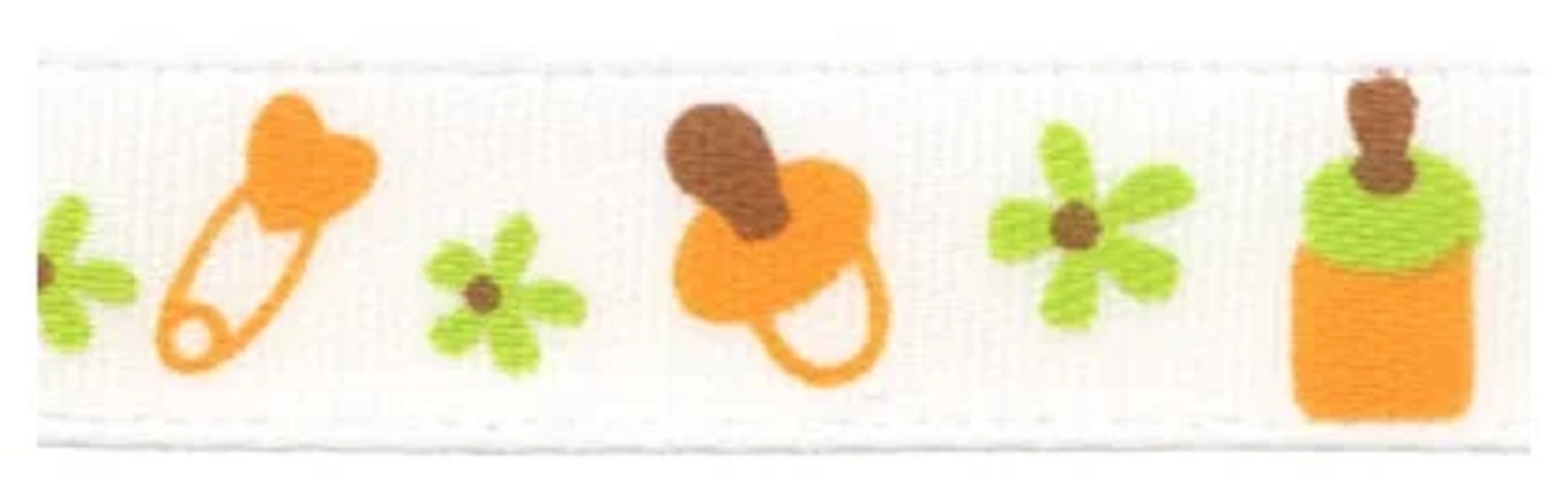 

Лента Gamma 10 мм, 3/8", с рисунком, 5х3 м, B11/001 baby, белый