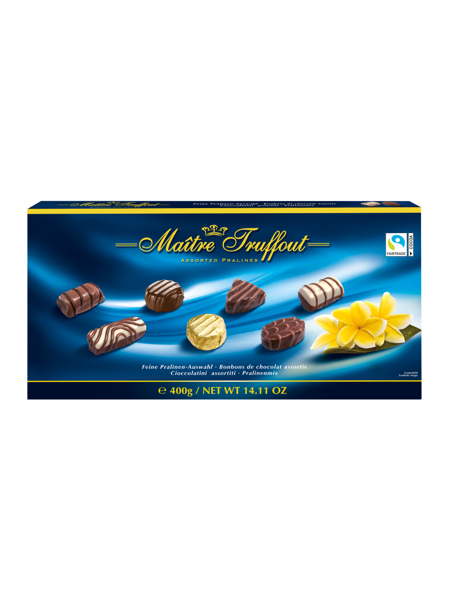 Конфеты шоколадные Maitre Truffout ассорти пралине, 400 г