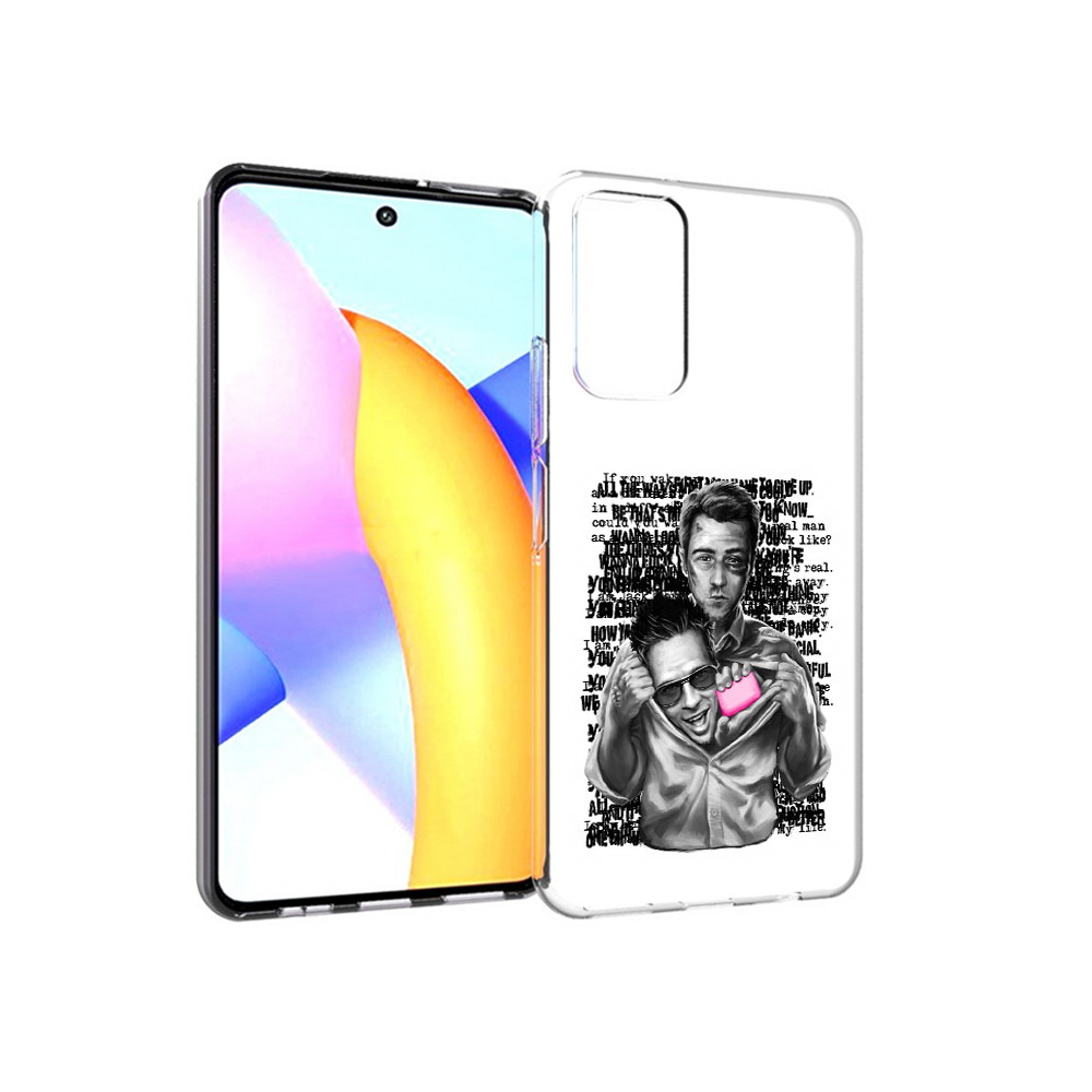 

Чехол MyPads Tocco для Huawei Honor 10 X Lite бойцовский клуб, Прозрачный, Tocco