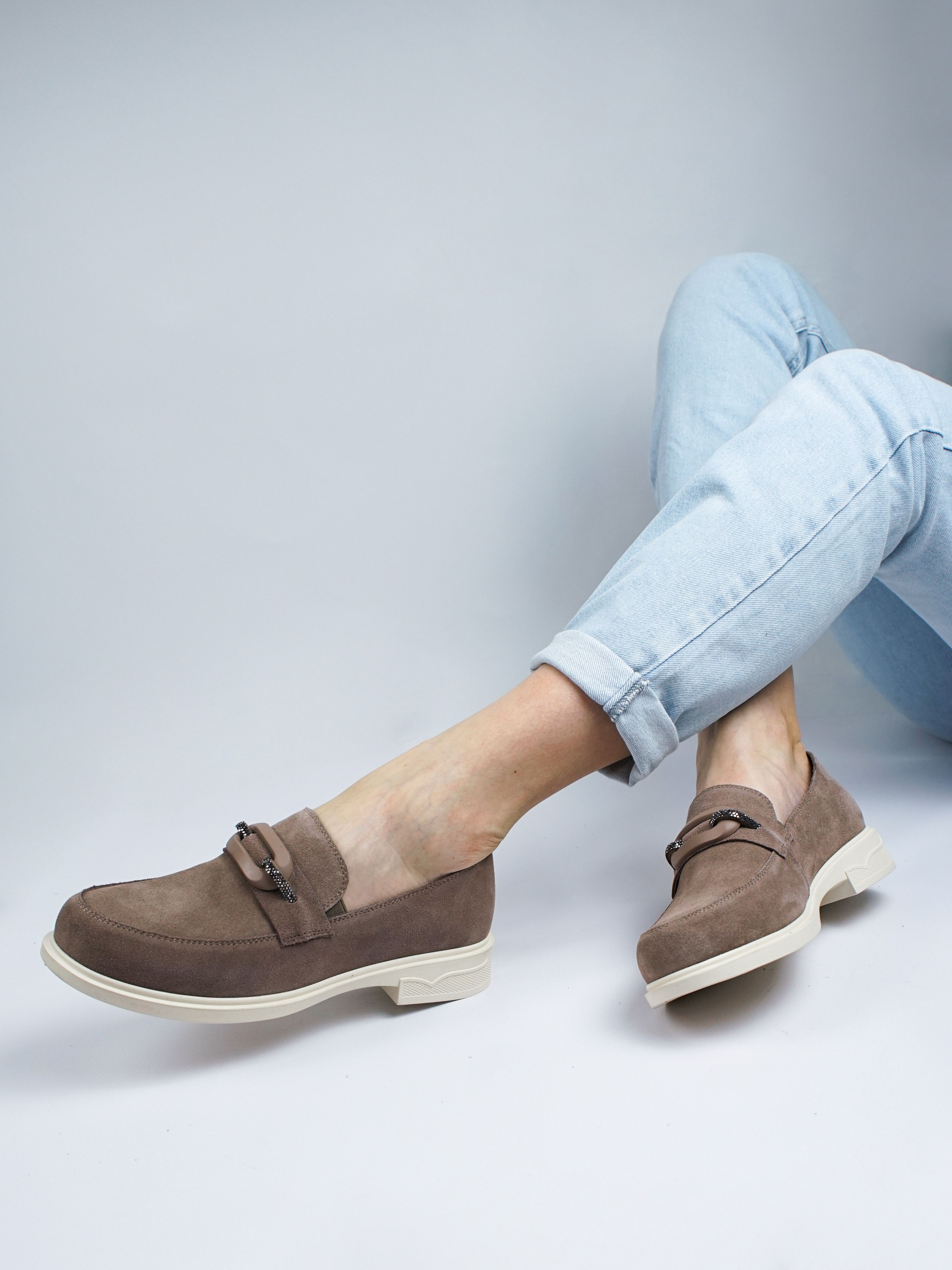 

Лоферы женские 365 Shoes A650-N381-3 коричневые 36 RU, Коричневый, A650-N381-3