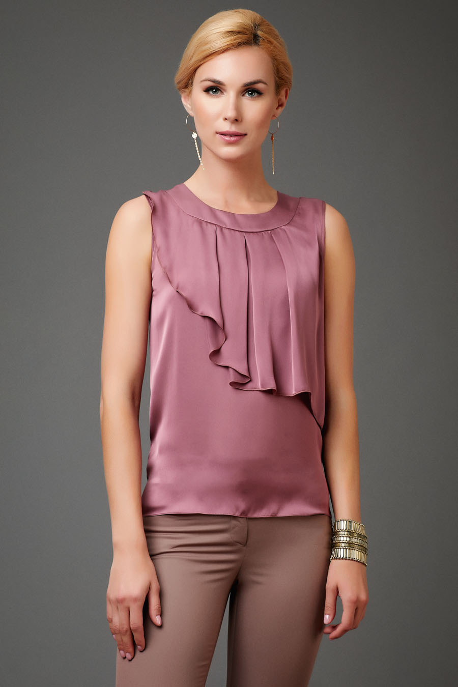 Блуза женская Арт-Деко R-1343 розовая 48 RU