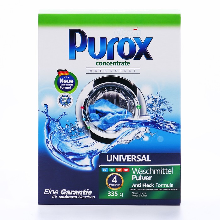 

Стиральный порошок Purox Universal 335 гр