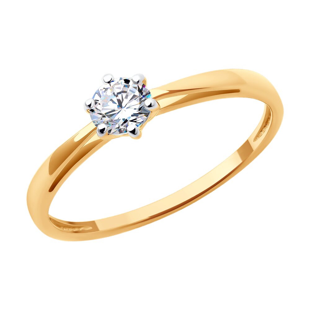 

Кольцо из золота р. 18 Diamant 51-110-02098-1, фианит, 51-110-02098-1