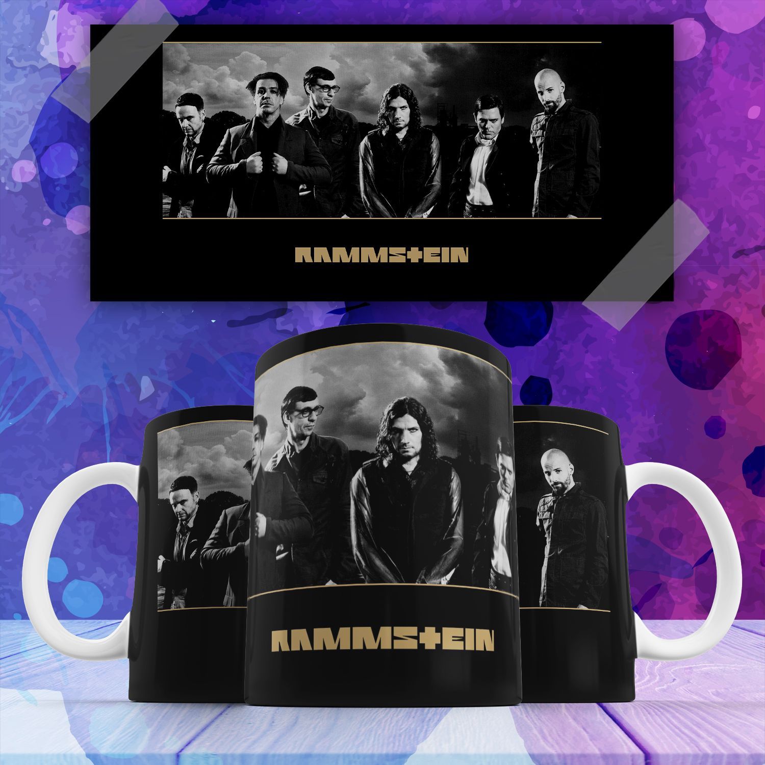 

Кружка с принтом rammstein рамштайн немецкая метал-группа 330 мл