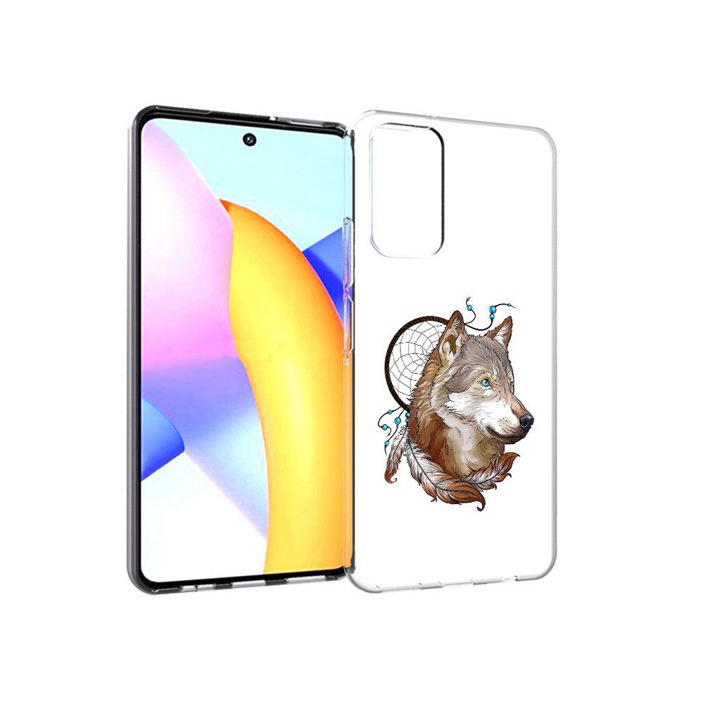 

Чехол MyPads Tocco для Huawei Honor 10 X Lite волк и ловец снов, Прозрачный, Tocco