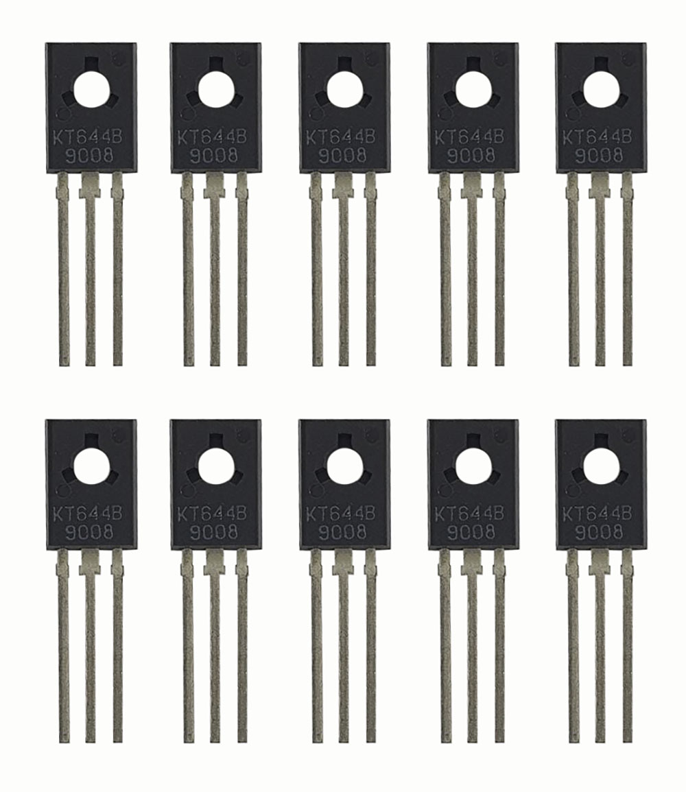 Транзистор КТ644В, 10 штук / Аналоги: 2Т644В, BC527-10, BD386, MSP2907A / p-n-p