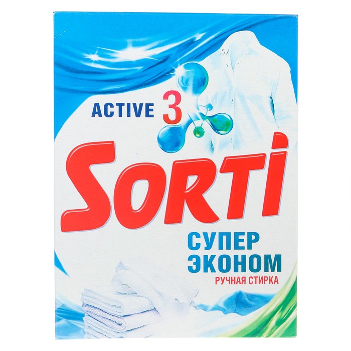 

Стиральный порошок Sorti "Эконом Супер", ручная стирка, 350 г