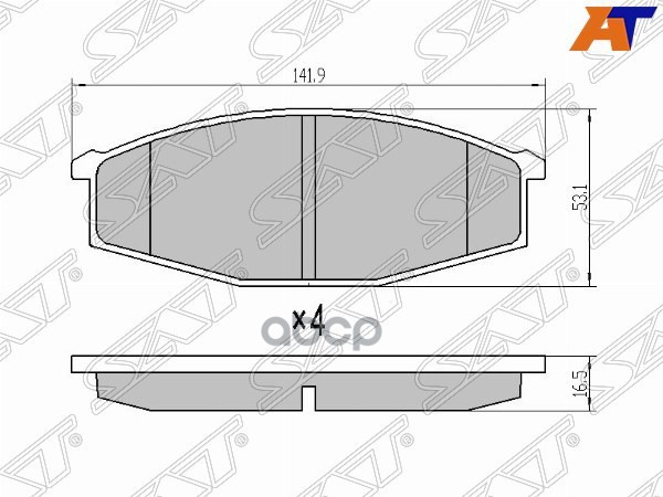 

Тормозные колодки SAT передние для Nissan Patrol Y60 ST41060C7025