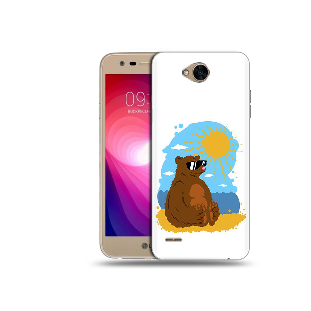 

Чехол MyPads Tocco для LG X Power 2 медведь на чиле, Прозрачный, Tocco