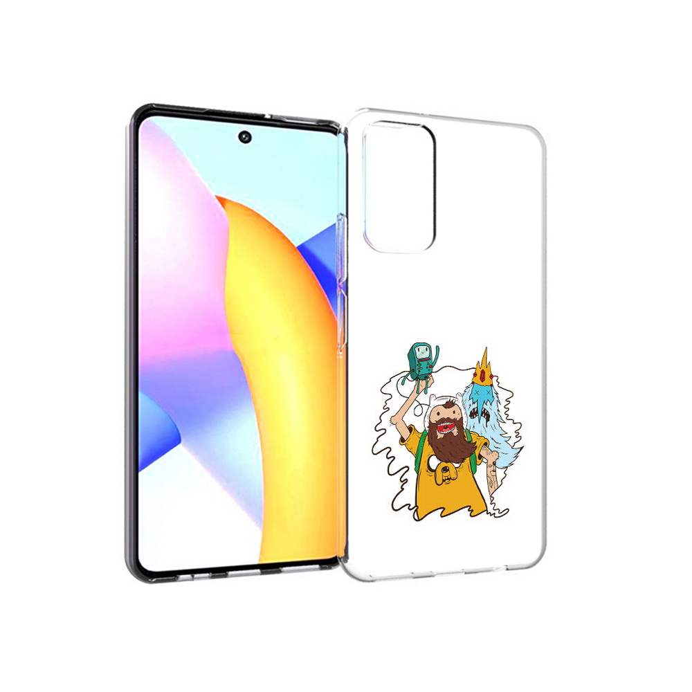 

Чехол MyPads Tocco для Huawei Honor 10 X Lite время приключений старый Финн, Прозрачный, Tocco