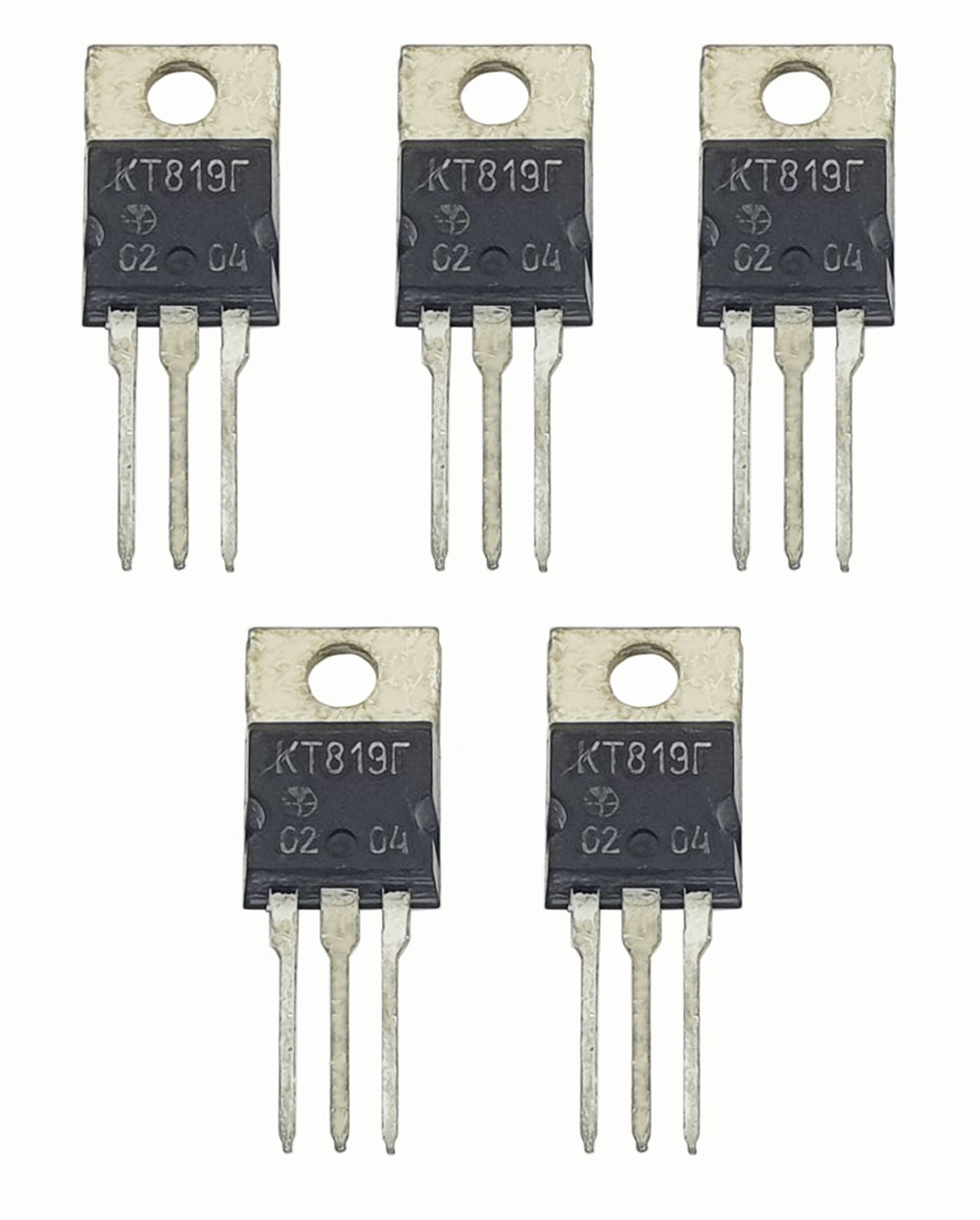 Транзистор КТ819Г, 5 штук / Аналоги: 2Т819Г, 2N5496, 2N6101, 2N6131, 2N6292 / n-p-n