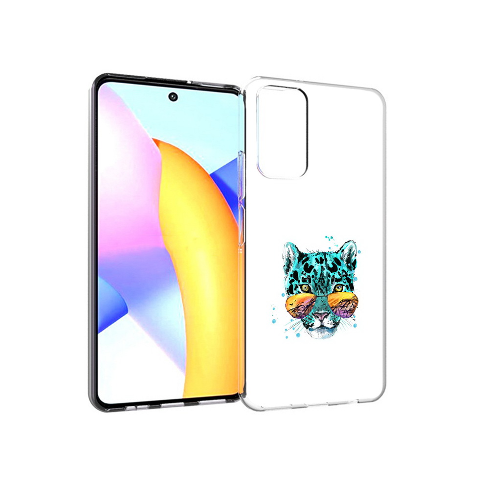 

Чехол MyPads Tocco для Huawei Honor 10 X Lite голубой лео, Прозрачный, Tocco