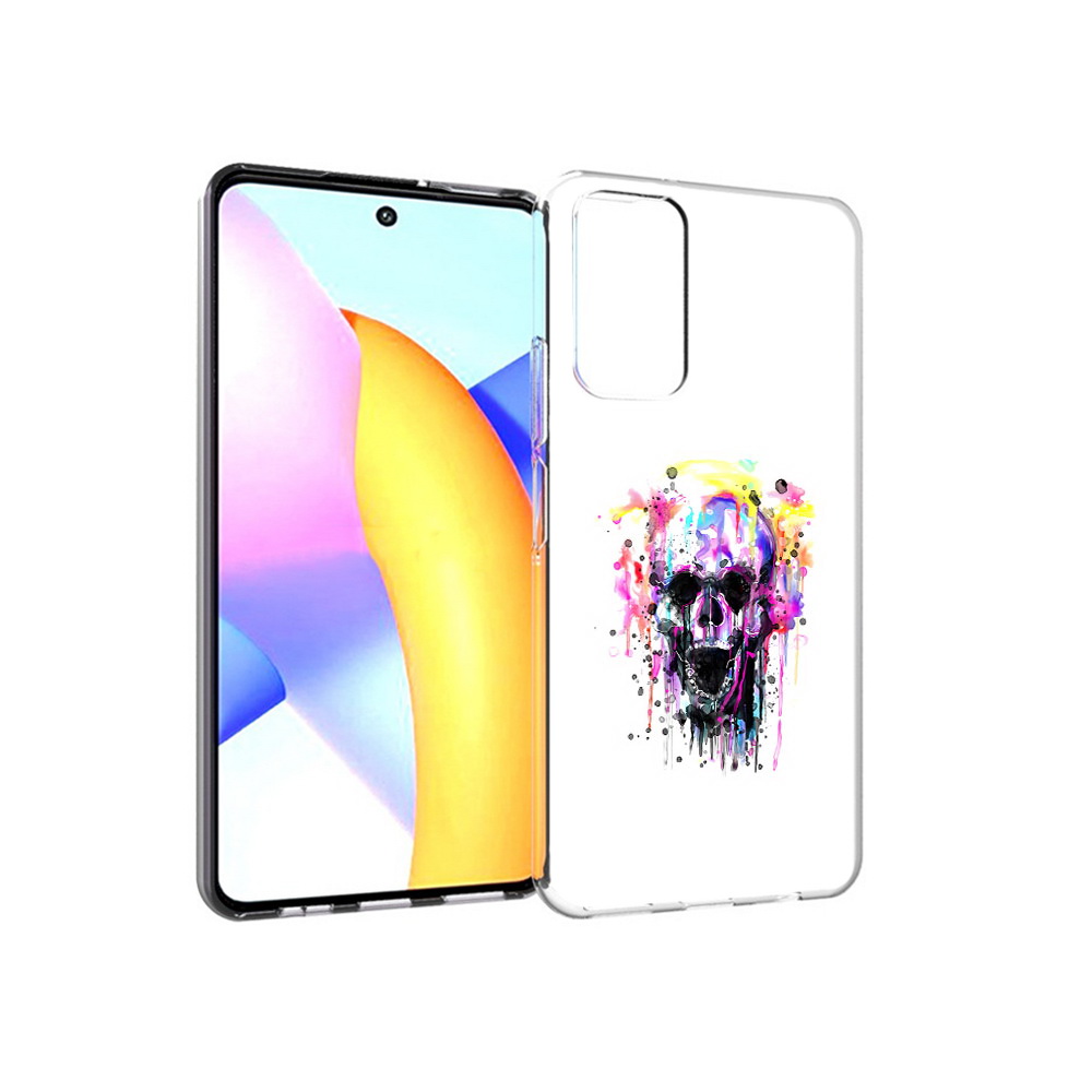 

Чехол MyPads Tocco для Huawei Honor 10 X Lite граффити череп, Прозрачный, Tocco