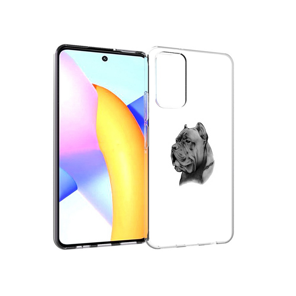 

Чехол MyPads Tocco для Huawei Honor 10 X Lite грозный бульдог, Прозрачный, Tocco