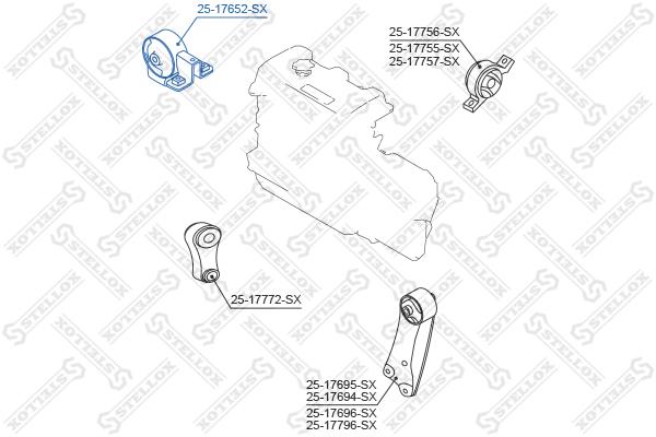 

подушка Двигателя Правая Nissan Cube Z10 1998-2002/Micra K11 Stellox 2517652SX