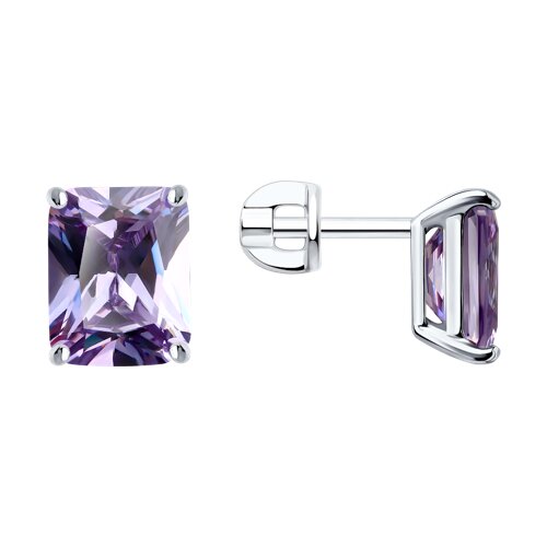 

Серьги пусеты из серебра AVA premium 94026836, фианит, 94026836