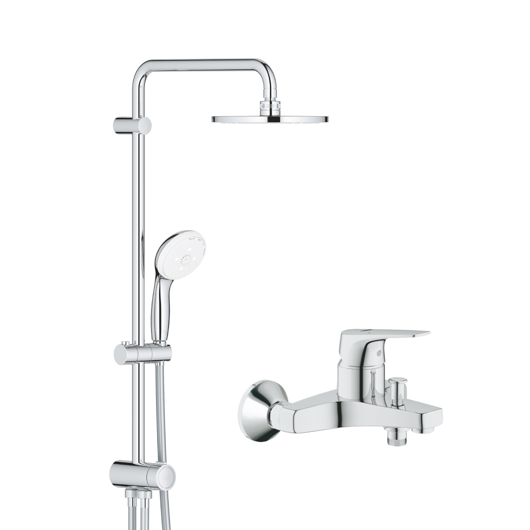 

Душевая система GROHE Tempesta System 200 со смесителем для ванны, хром (NB0073)