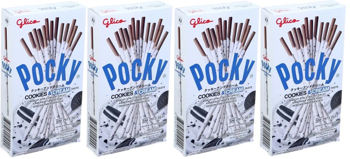 Шоколадные палочки Pocky Cookies & Cream (Таиланд) 40 г по 4 шт.