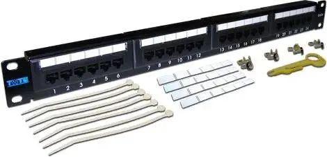 

Патч-панель Lanmaster (TWT-PP24UTP), Черный