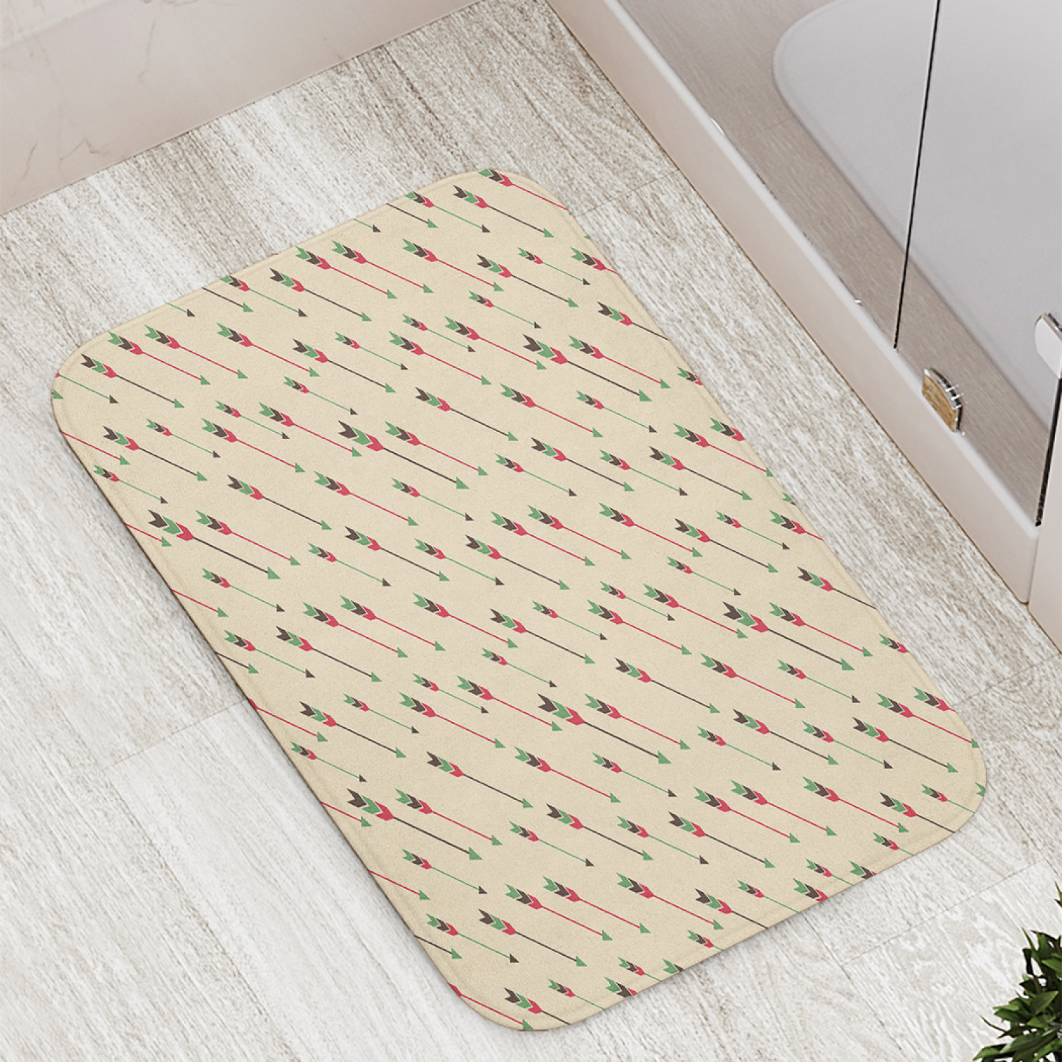 

Коврик JoyArty "Геометрия индейских стрел" для ванной, сауны, бассейна, 77х52 см, Геометрия индейских стрел